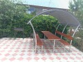 Беседка "Шатёр" с металлической крышей